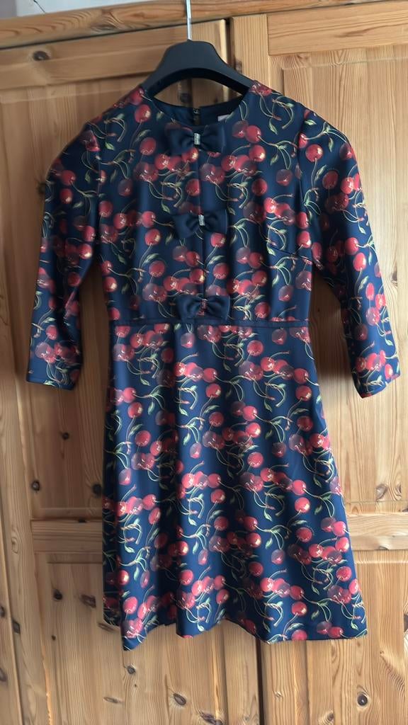 Ted Baker kersenjurk taille 1, Kleding | Dames, Jurken, Ophalen of Verzenden, Zo goed als nieuw