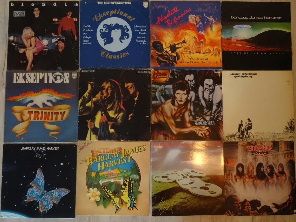 Lot 12 vinyles Pop, Prog: Angel, Bowie, Barclay, Ekseption.., Enlèvement ou Envoi, Utilisé, 12 pouces