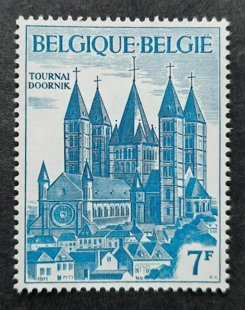 België: OBP 1570 ** Kathedraal Doornik 1971., Frankeerzegel, Ophalen of Verzenden, Zonder stempel, Postfris