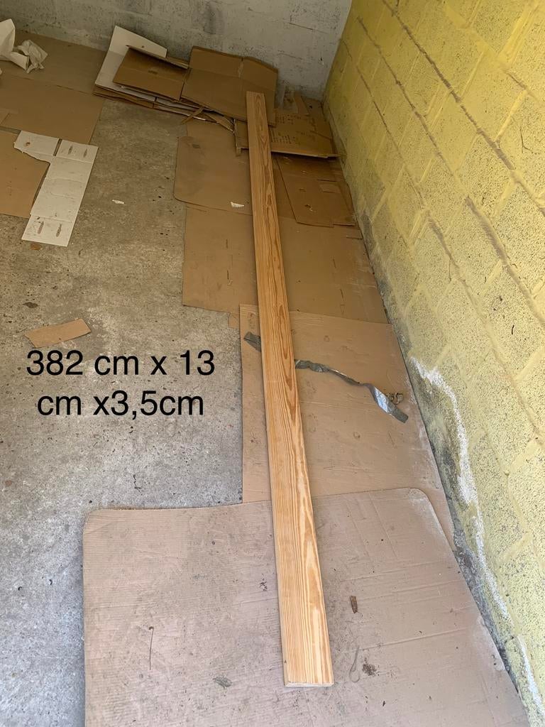 Resten van Hevea - Beuken hout (rubberhout) - trapleuning, Doe-het-zelf en Bouw, 25 tot 50 mm, Overige typen, Nieuw, 300 cm of meer