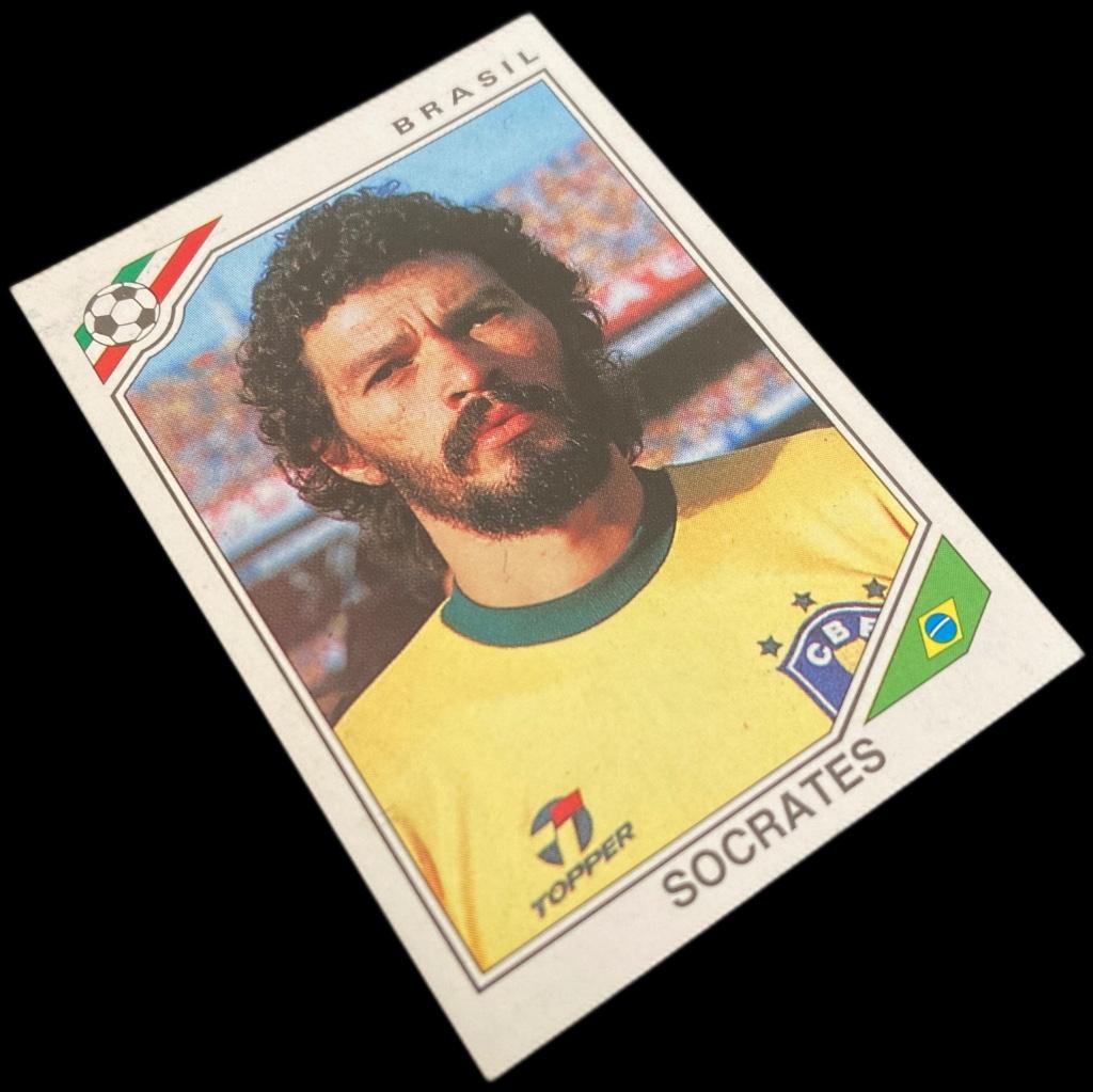 Panini WK 86 Mexico Socrates # 249 Brazilië Sticker 1986, Verzamelen, Verzenden, Zo goed als nieuw