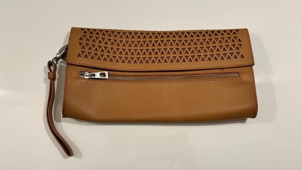 Mexx bruine envelop-handtas, Handtassen en Accessoires, Tassen | Damestassen, Ophalen of Verzenden, Nieuw, Bruin, Handtas