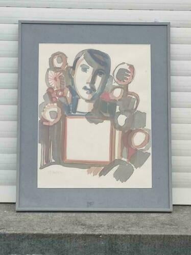 aquarelle signe marcel cockx, Antiquités & Art, Art | Peinture | Classique, Enlèvement ou Envoi