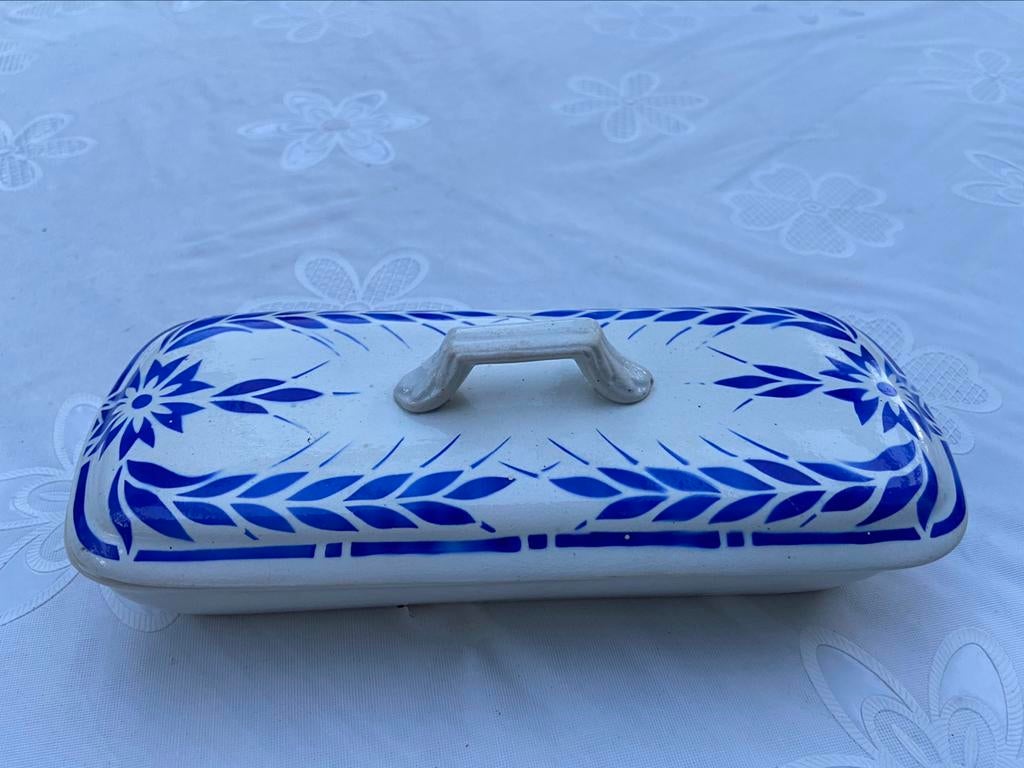 Belle boîte en porcelaine bleue de Delft, Enlèvement ou Envoi