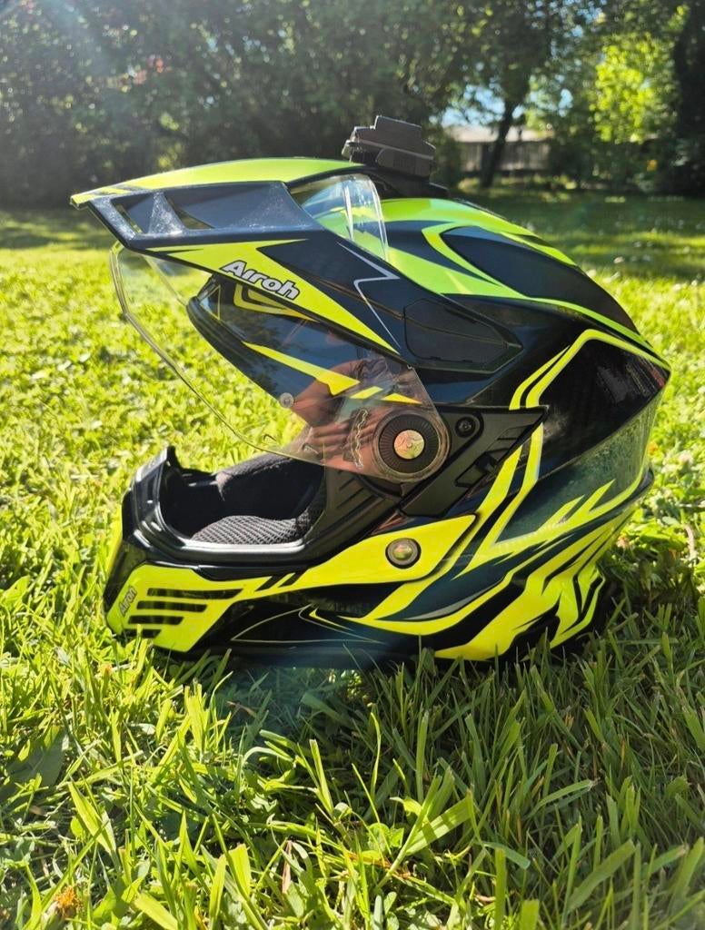 Casque intégral Airoh Commander Carbon, Motos, Enlèvement ou Envoi, XS, Casque intégral