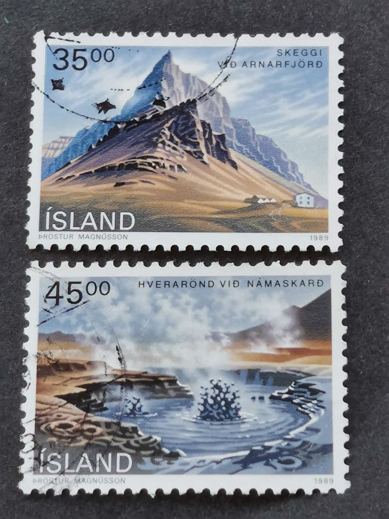 Ijsland 1989 - landschappen, geothermie, geyser, Postzegels en Munten, Postzegels | Europa | Scandinavië, Ophalen of Verzenden