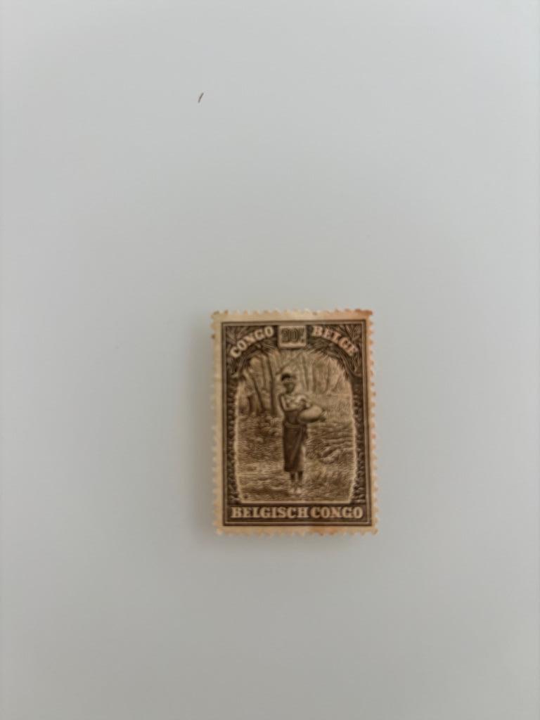 Timbre-poste Congo Belge 20 Ct Femme 1931 Non estampillé, Autre, Enlèvement ou Envoi, Non oblitéré, Non oblitéré