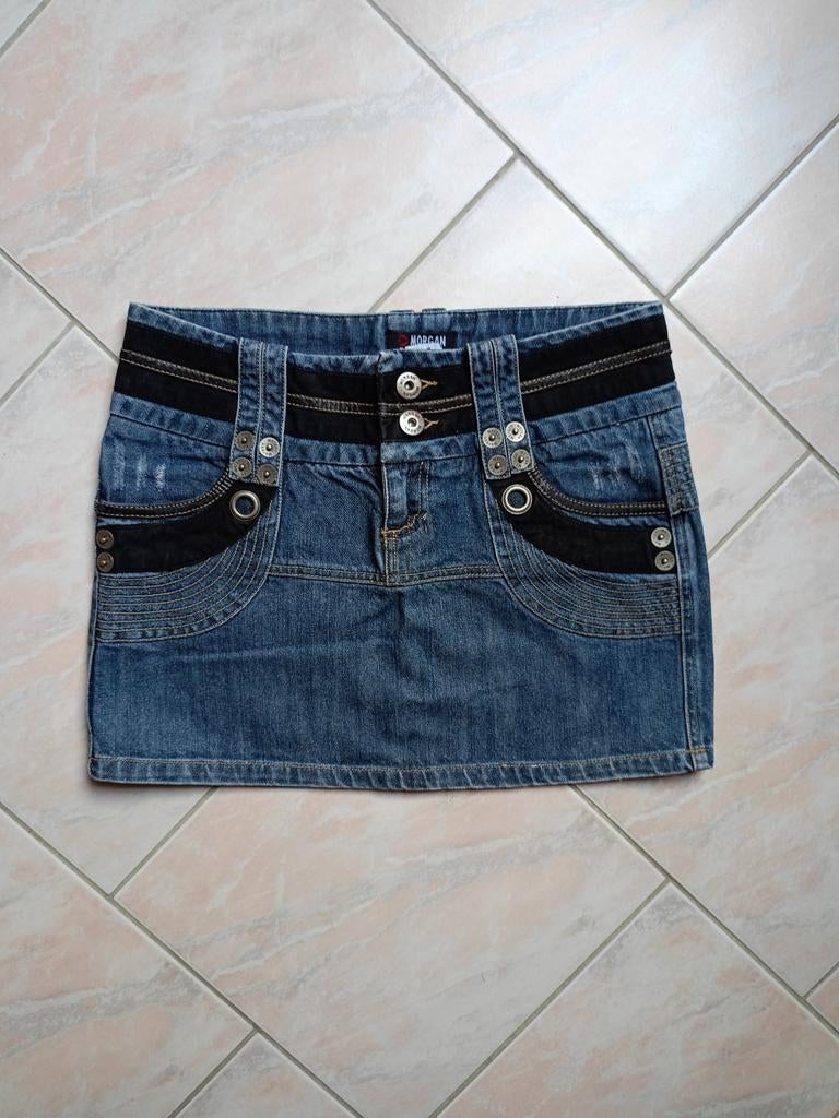 Jupe en jean, Taille 38/40 (M), Au-dessus du genou, Bleu, Envoi