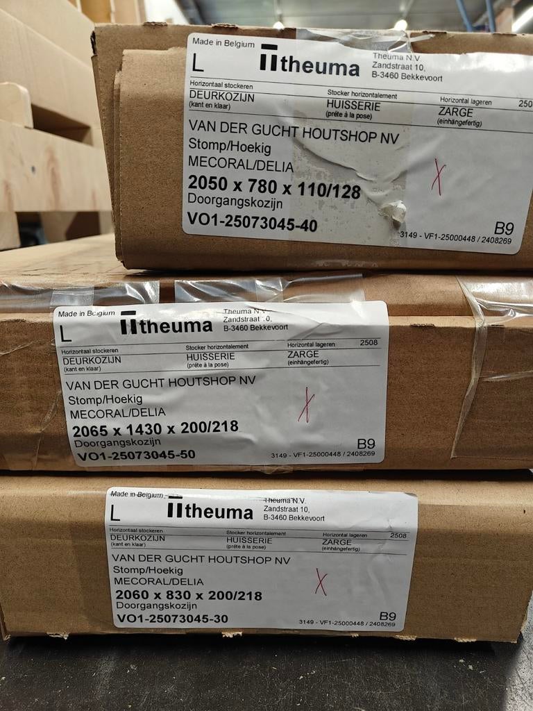 Theuma nieuwe doorgangskaders, Ophalen, Nieuw