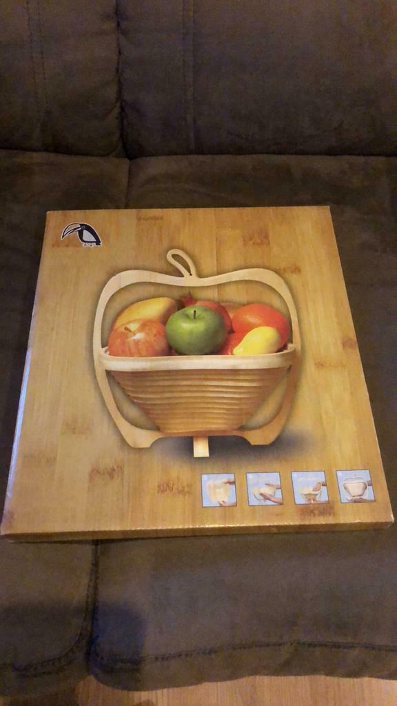 Fruit mand, Nieuw, Overige vormen, Hout, Mand
