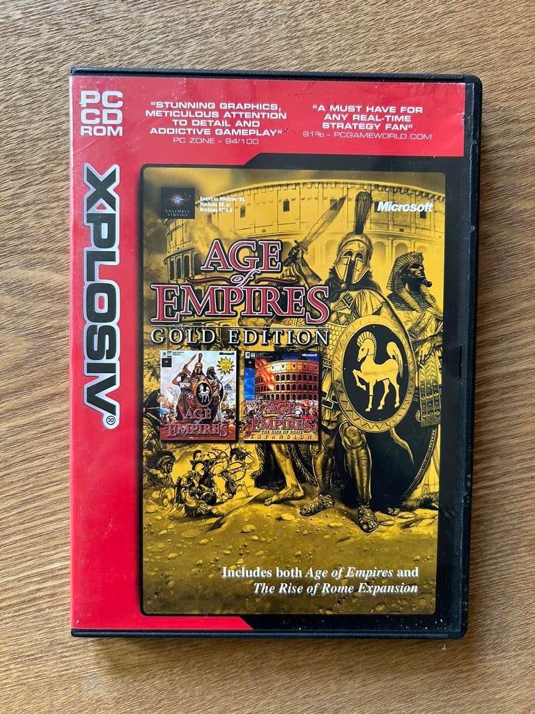 PC game Age of Empires: Gold Edition, Enlèvement ou Envoi, Comme neuf, Stratégie et Construction, À partir de 7 ans