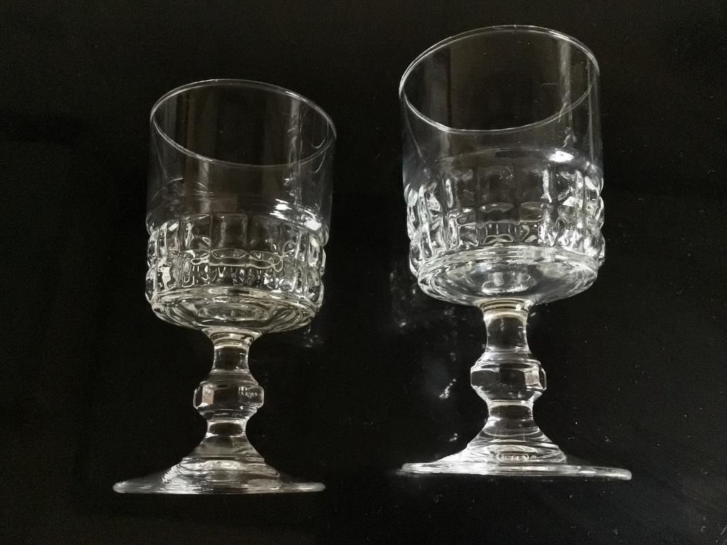 2 oude wijnglazen, Antiek en Kunst, Ophalen of Verzenden