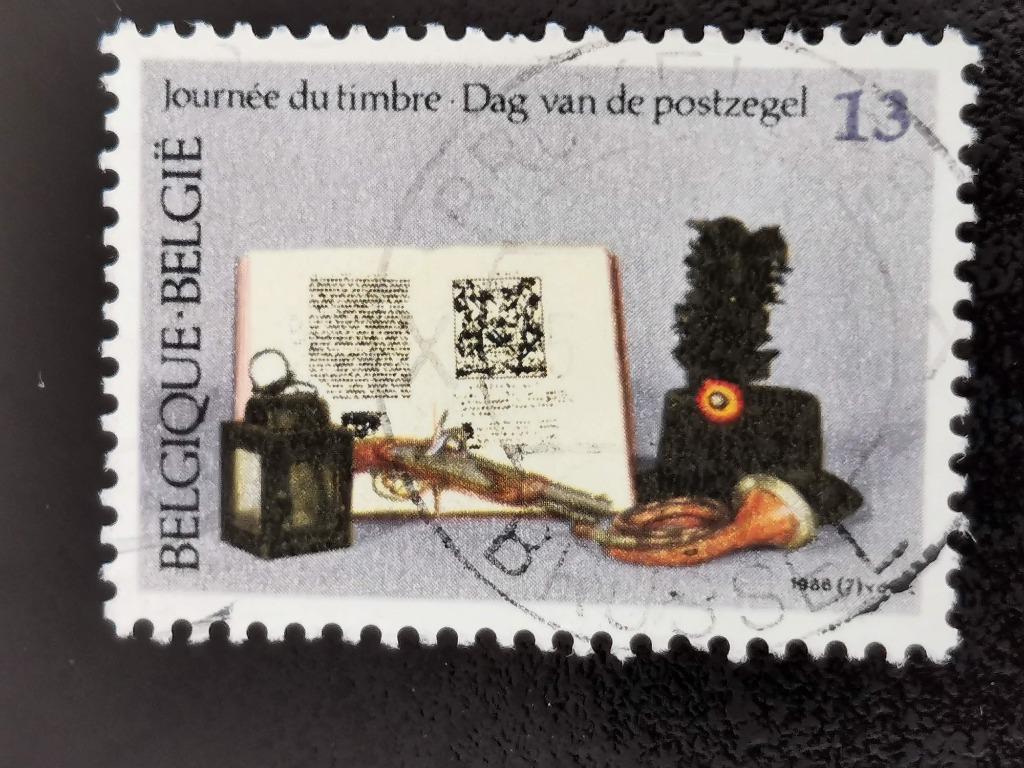 Belgique 1986 - objets du musée de la poste, Enlèvement ou Envoi, Affranchi