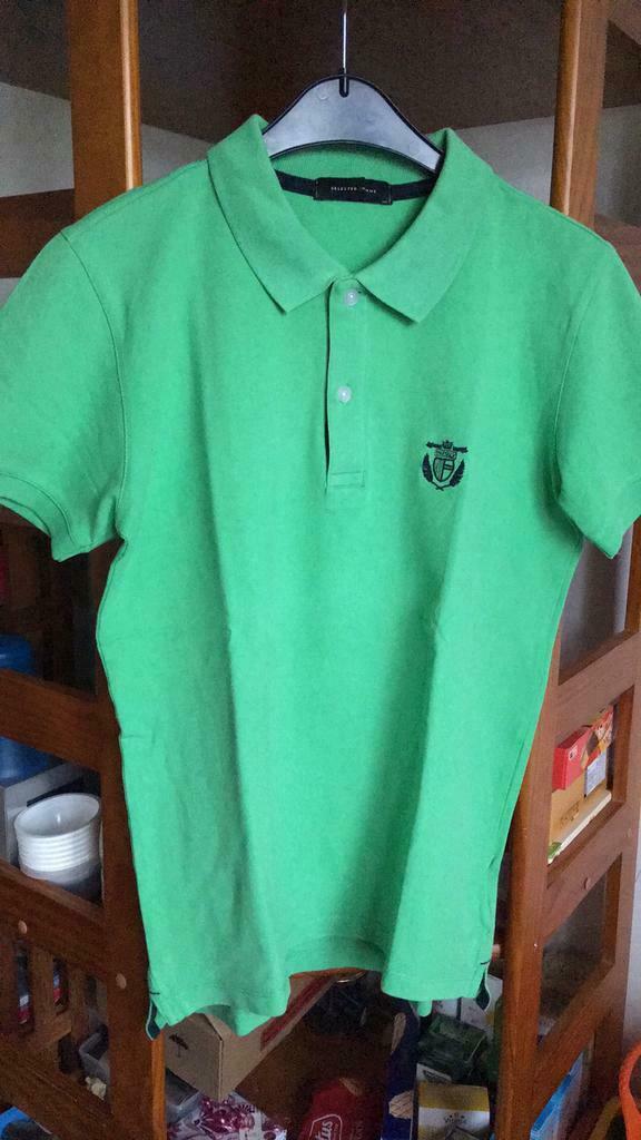 Mooie groene polo ban Selected Homme, Ophalen of Verzenden, Zo goed als nieuw, Selected Homme