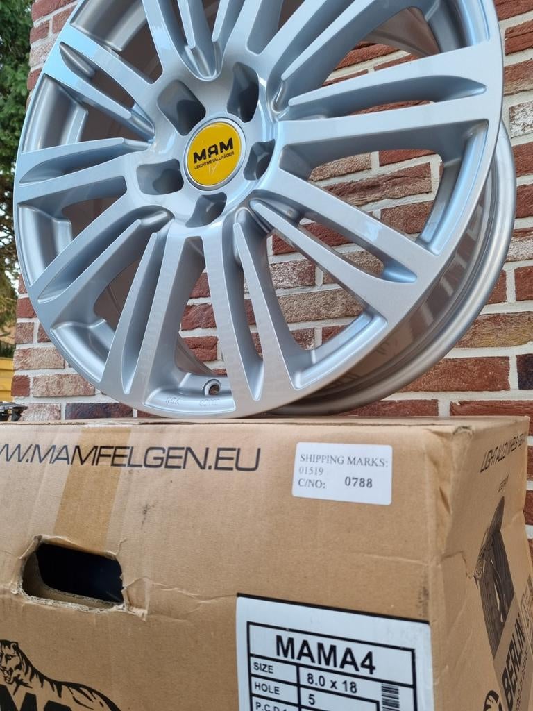 Splinternieuw!! 18"MAM A4 VELGEN  ( 5×112 ) VOOR AUDI/VW/VAG, Enlèvement, Neuf