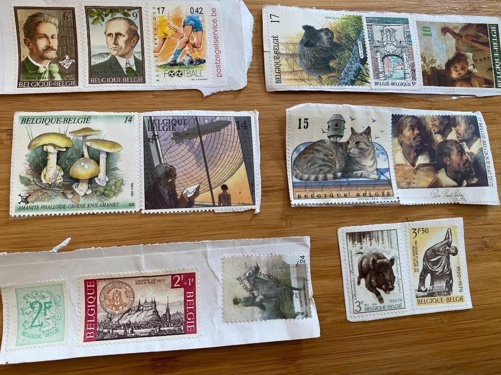 Klein lot van 15 Belgische ongestempelde postzegels, Postzegels en Munten, Postzegels | Europa | België, Postfris, Frankeerzegel