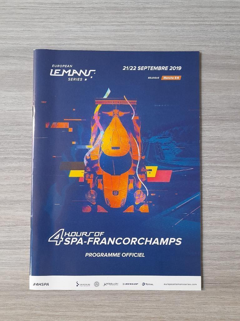 European Le Mans Series 2019 Spa-Francorchamps - Programme, Livres, Enlèvement ou Envoi, Comme neuf, Autres marques