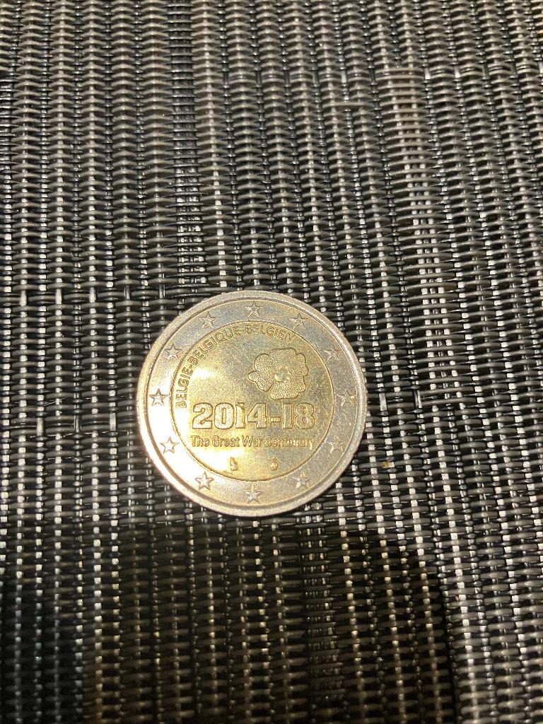 2 euromunt 2014-2018, Ophalen of Verzenden, België, 2 euro, Losse munt