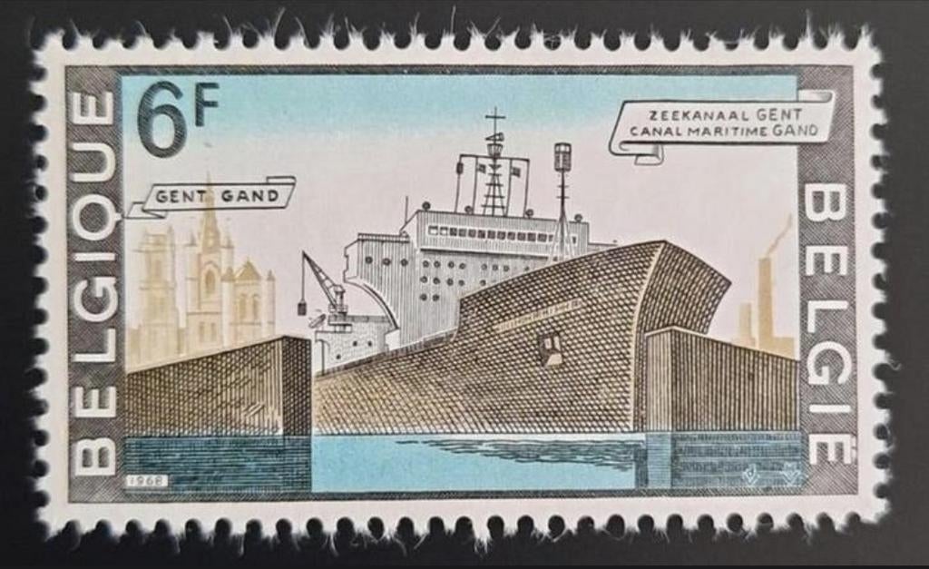 Belgique : COB 1479 ** Canal maritime de Gand 1968., Sans timbre, Neuf, Enlèvement ou Envoi, Non oblitéré