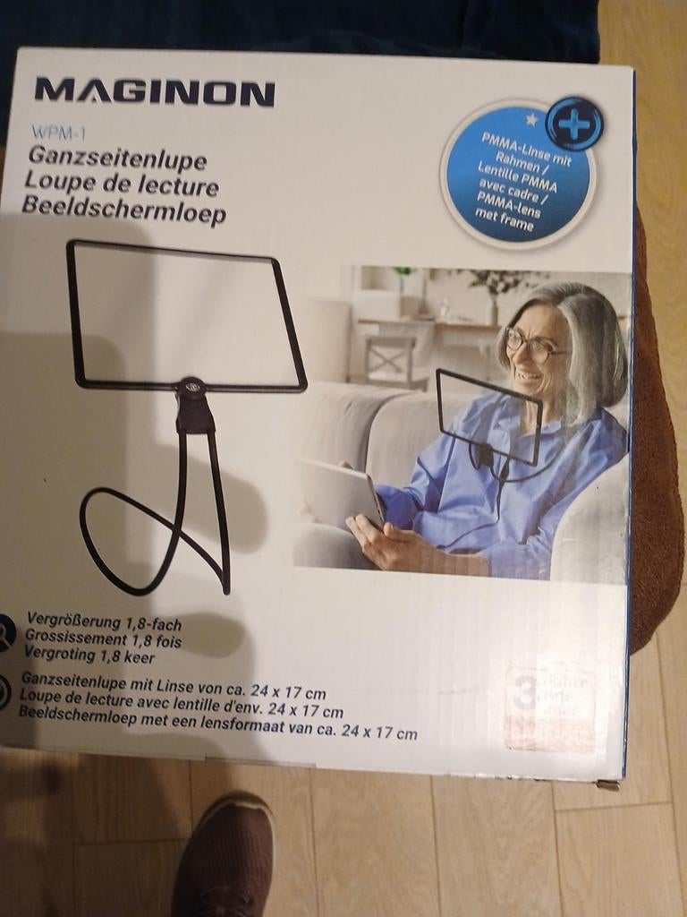 Beeldscherm loep, Ophalen