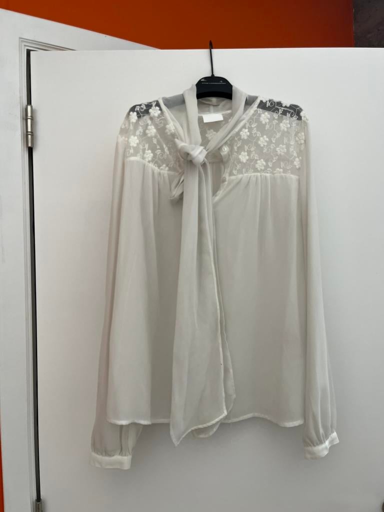 Hemd Vila maat L, Kleding | Dames, Wit, Vila, Maat 42/44 (L), Ophalen of Verzenden