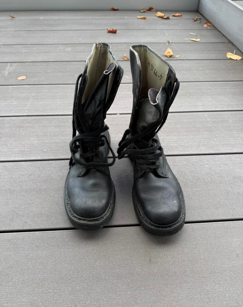 Bottes en cuir Armée Belge, Neuf, Bottes, Enlèvement ou Envoi, Noir