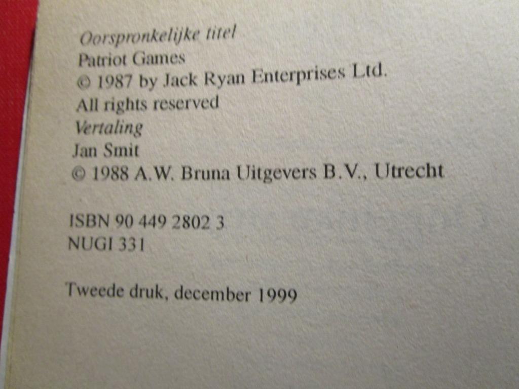 Tom Clancy, Boeken, Ophalen of Verzenden, Zo goed als nieuw, Tom Clancy, België