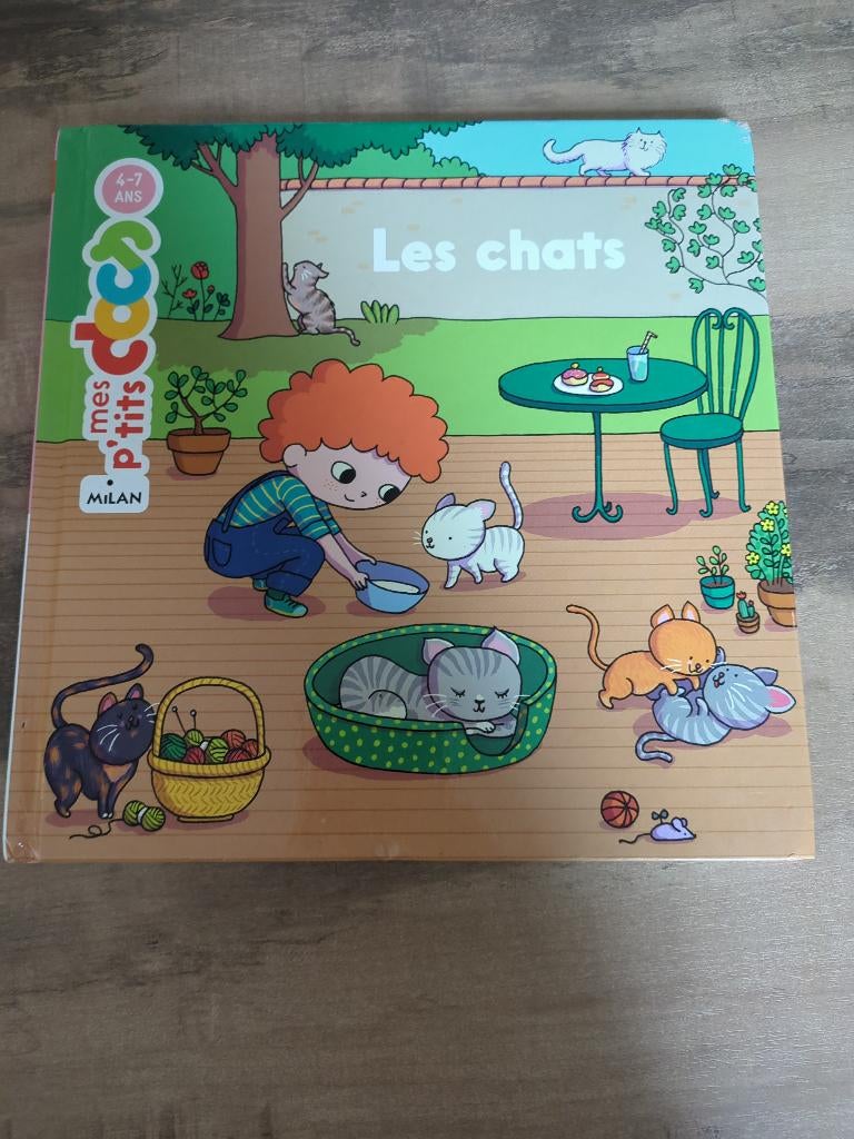 Livre Mes p'tits docs Les chats 4-7ans, Livres, Garçon ou Fille, Enlèvement, Utilisé, 4 ans