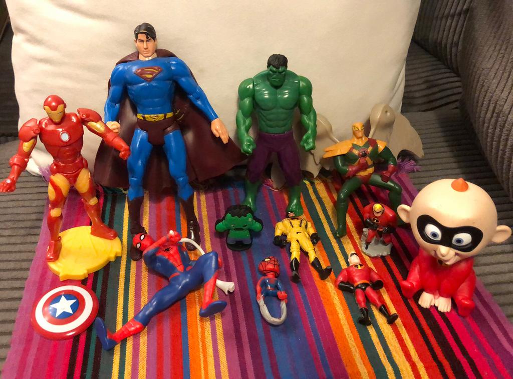 Superman Hulk Spiderman Bateman Avengers-figuur