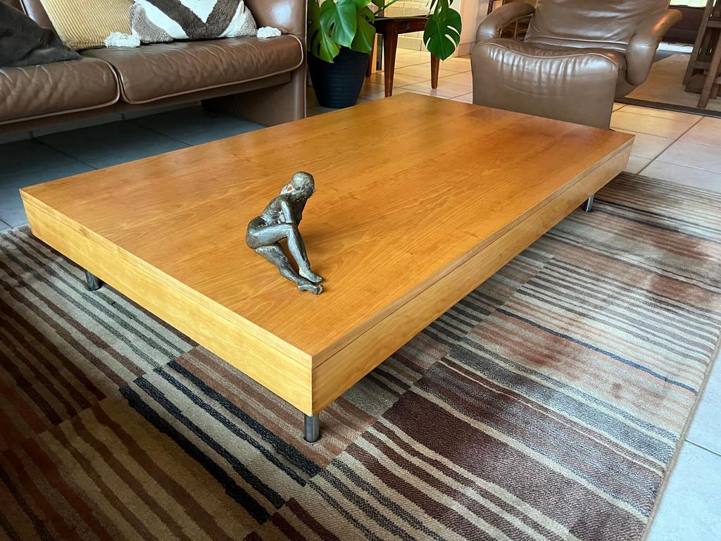 Lage houten salontafel, Huis en Inrichting, Tafels | Salontafels, Ophalen