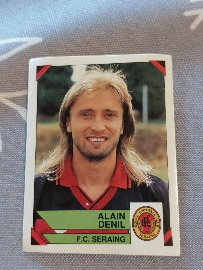Panini / Sticker / Alain Denil / F.C. Seraing / Football '95, Collections, Envoi, Affiche, Image ou Autocollant