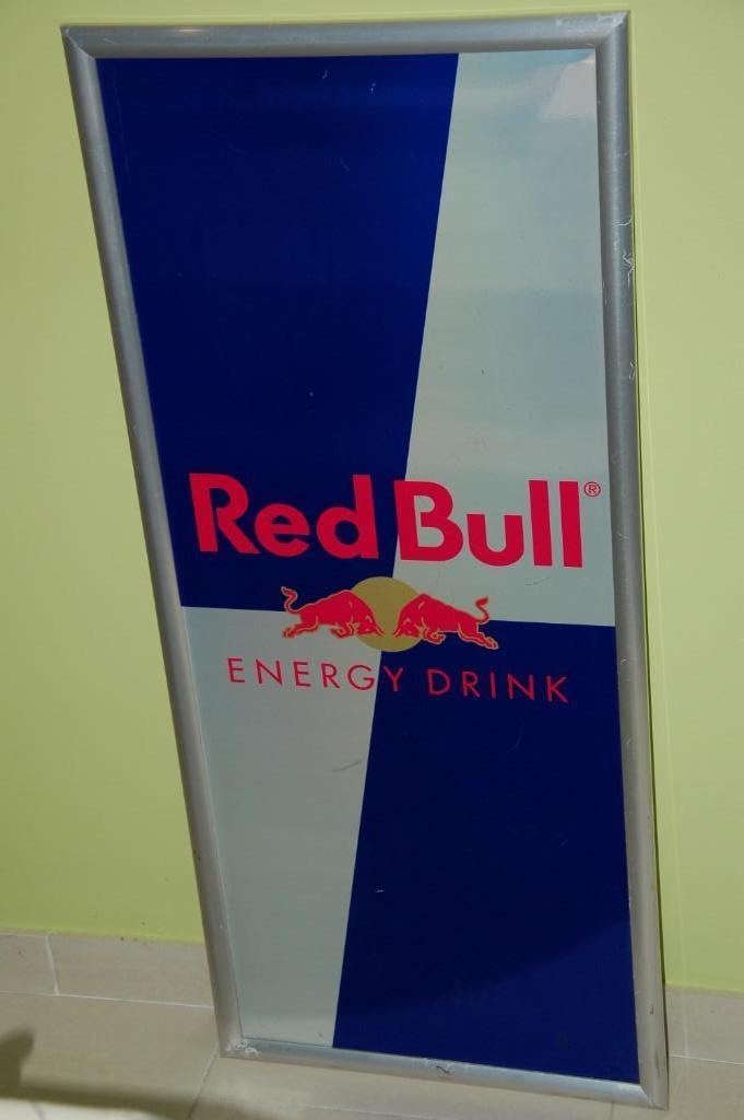 Red Bull Reclamebord - Energy drink, Ophalen, Gebruikt, Reclamebord
