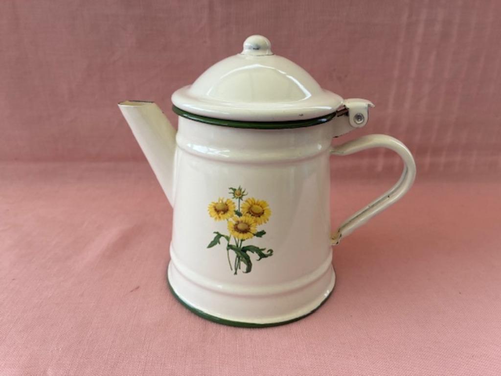 Klein emaille koffie- of theekannetje, Ophalen of Verzenden