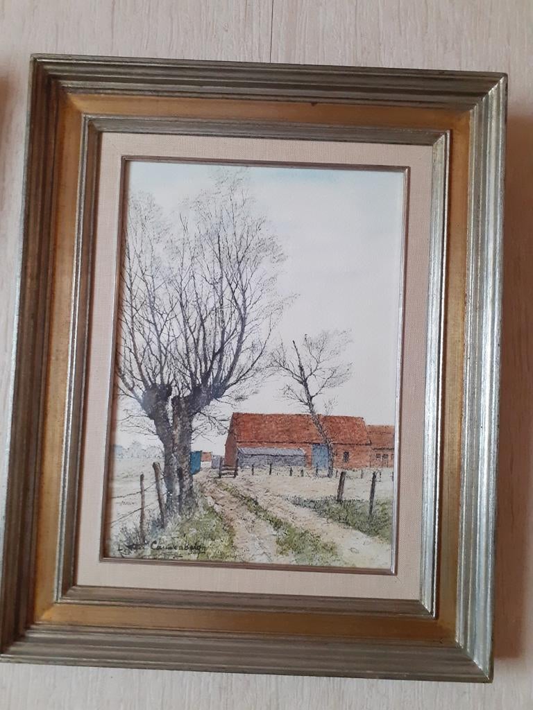 Schilderij Van Cauwenbergh 1980, Antiek en Kunst, Ophalen