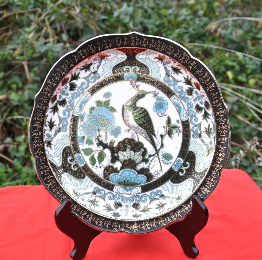 assiette porcelaine asiatique decor au paon, Antiquités & Art, Enlèvement ou Envoi