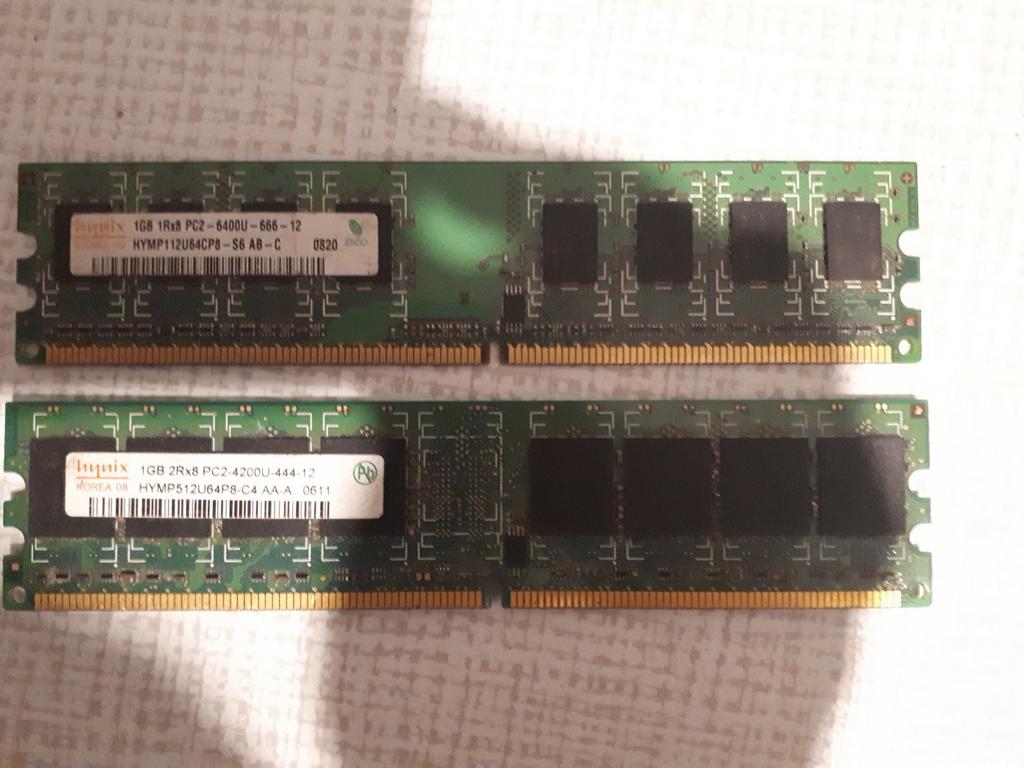 2 x 1 GB pc2 geheugen, Ophalen of Verzenden, DDR2, Desktop, Gebruikt