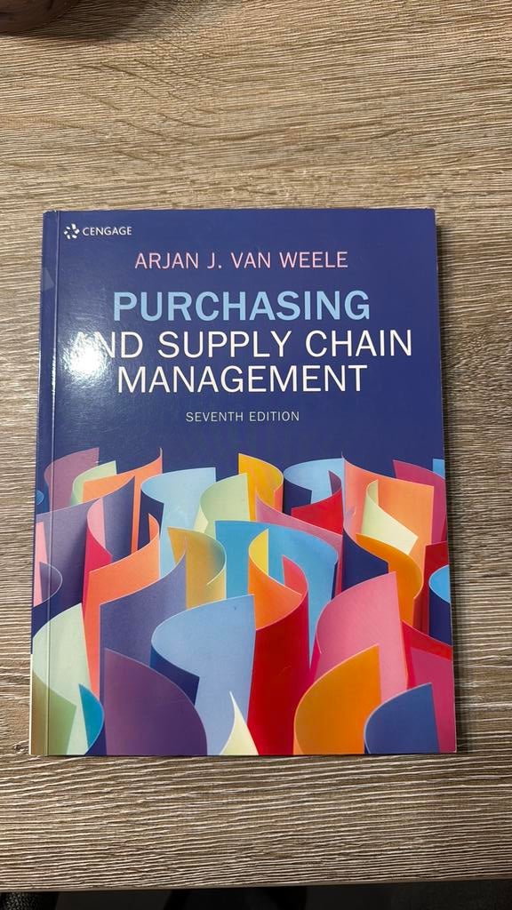 Purchasing and supply chain management, Boeken, Studieboeken en Cursussen, Ophalen of Verzenden, Zo goed als nieuw