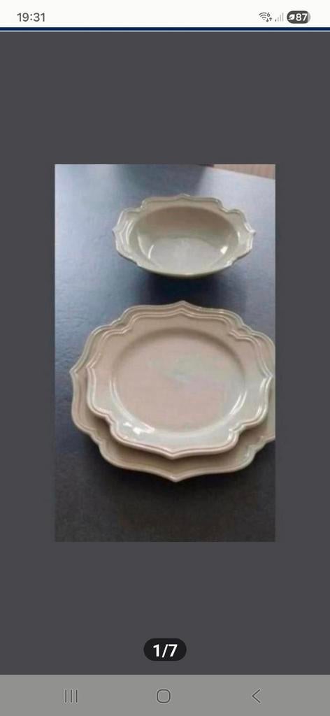 Service de table, Enlèvement