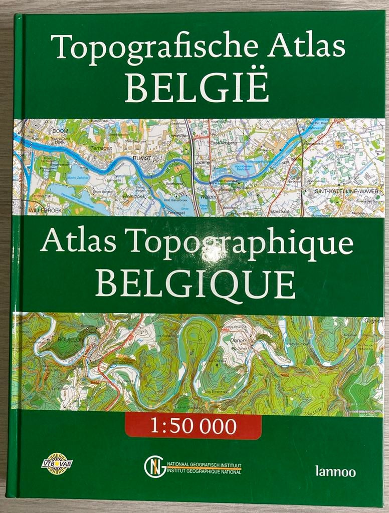 Topografische atlas België, Boeken, Verzenden, Zo goed als nieuw