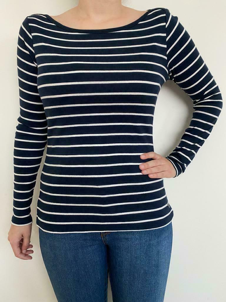 Haut à rayures M, Taille 38/40 (M), Enlèvement ou Envoi, Comme neuf, Bleu