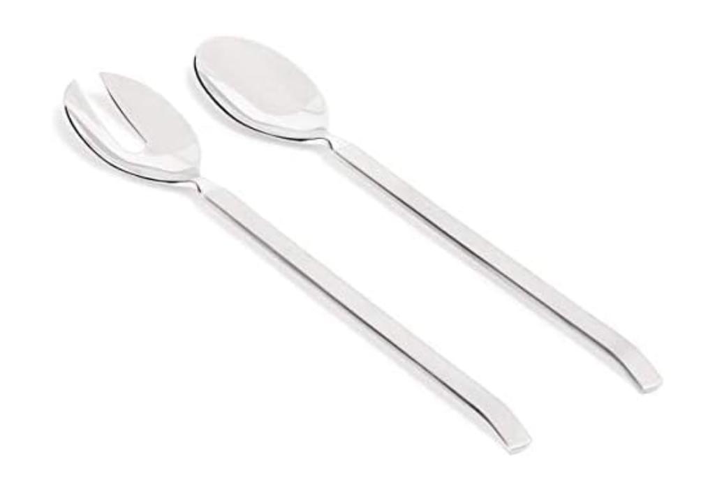 Set à salade Alessi, Résiste au lave-vaisselle, Ensemble de couverts, Comme neuf, Inox ou Chrome