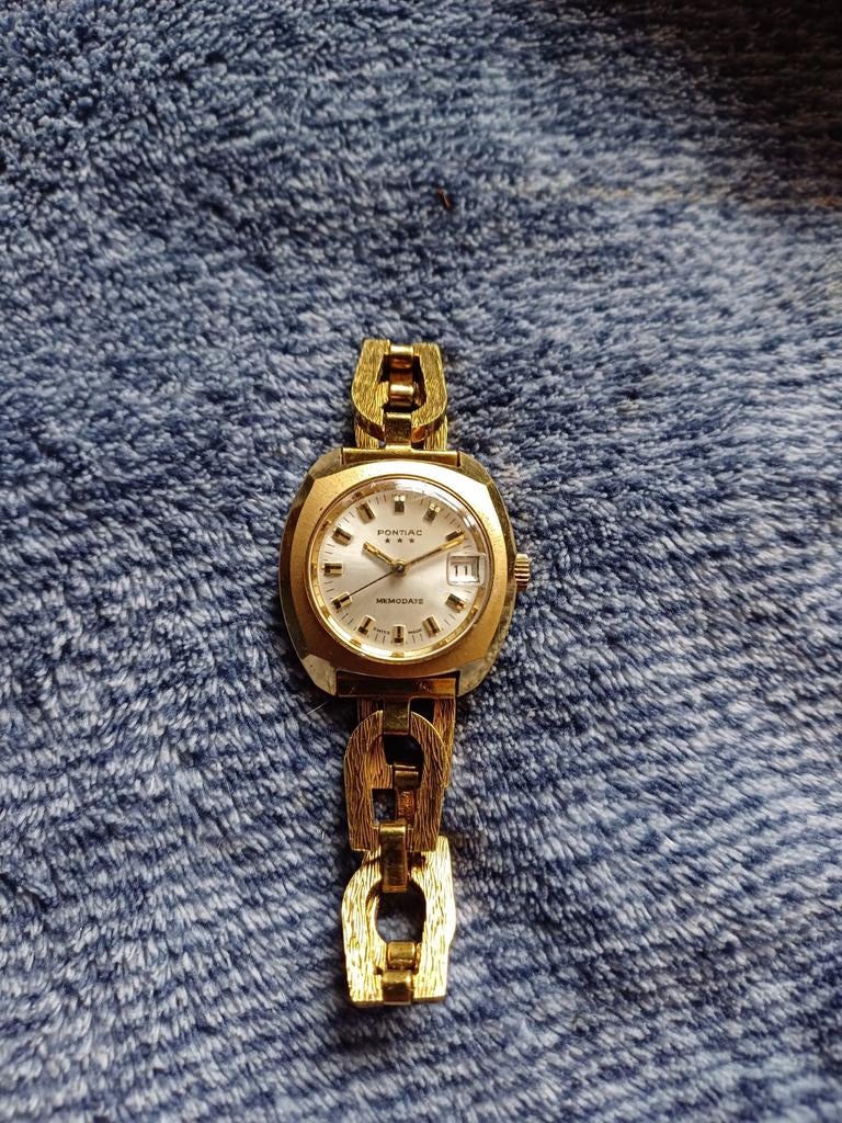 Pontiac, Handtassen en Accessoires, Horloges | Antiek, Ophalen of Verzenden