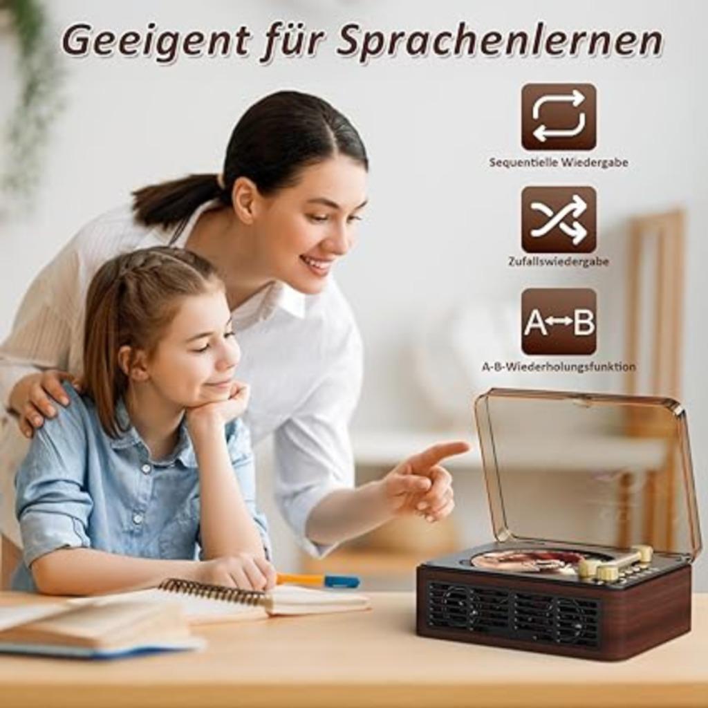 Lecteur CD Bluetooth portable LIVRAISON GRATUITE ET RAPIDE, Neuf, Autres marques, -, -