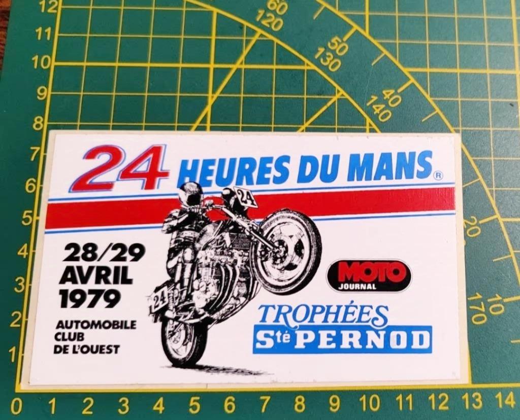 Sticker 24h Le Mans Moto 1979 Ste Pernod, Enlèvement ou Envoi