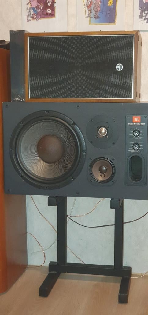 2 ×JBL 4412 STUDIO MONITOR 0475 23 67 29, Enlèvement, Utilisé, JBL