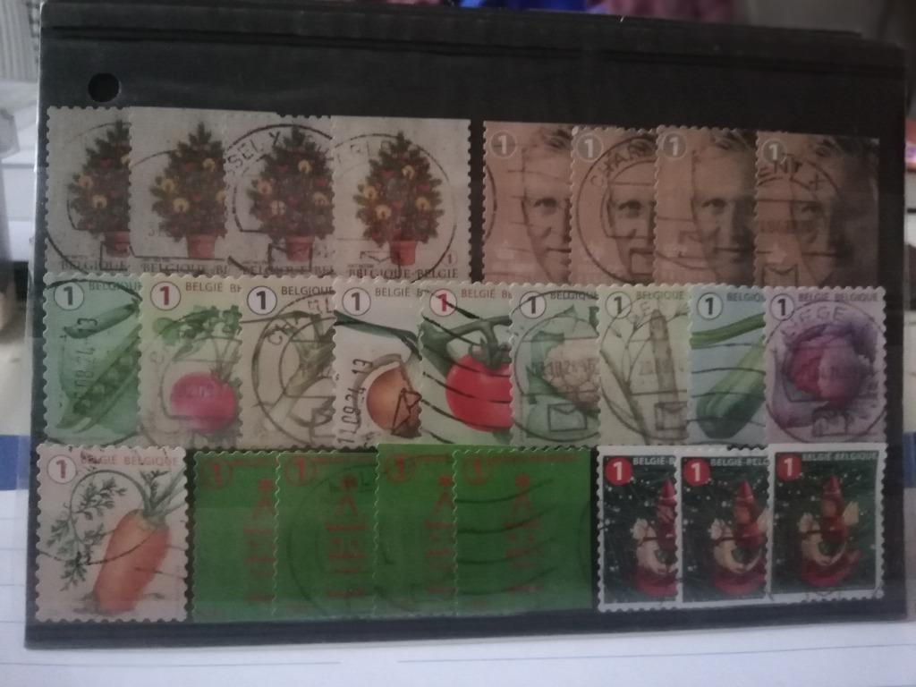 5 séries de timbres de carnets  Belgique, Timbres & Monnaies, Enlèvement ou Envoi, Affranchi