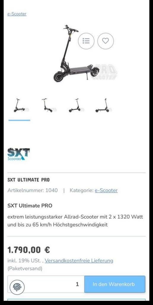 Snelle elektrische step, Ophalen, Gebruikt, Elektrische step (E-scooter)