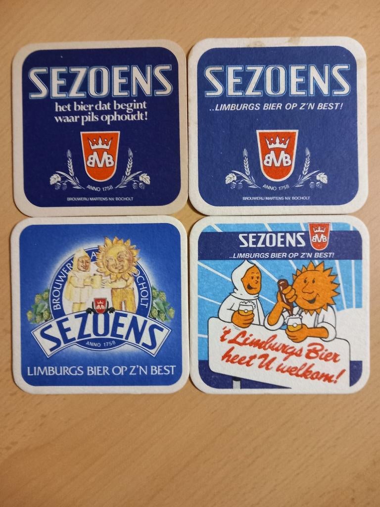 Bierviltjes Sezoens (424), Verzamelen, Ophalen of Verzenden, Zo goed als nieuw