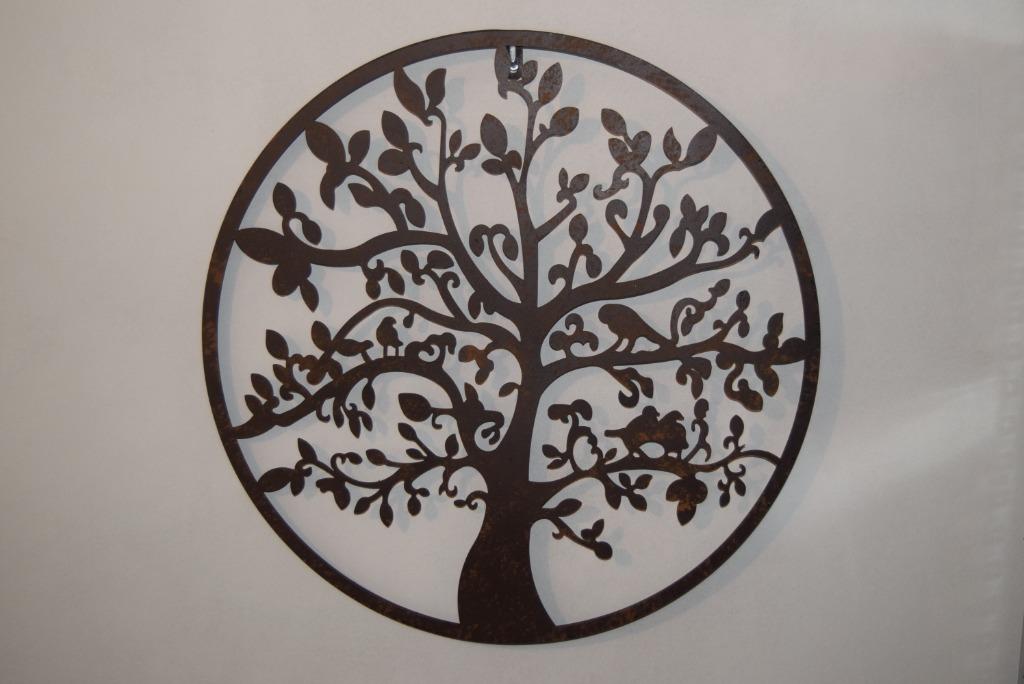 Arbre de vie en fer forgé (51 cm de diamètre), Jardin & Terrasse, Décoration murale de jardin, Neuf, Enlèvement ou Envoi
