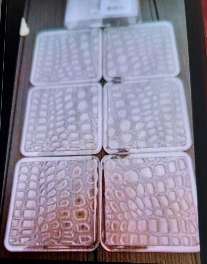6 sous verres GUZZINI, Ophalen of Verzenden